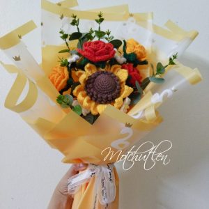 Bó Hoa Hồng Mix Hoa Hướng Dương